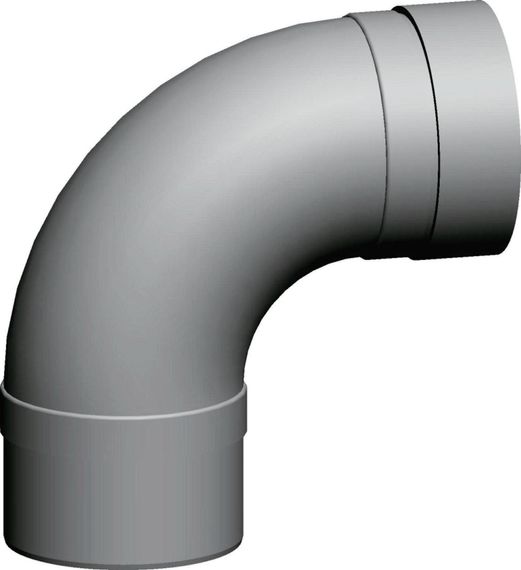 Wolf Abgasrohrbogen, 90°, DN315, aus Polypropylen, bis 120°C 2651431