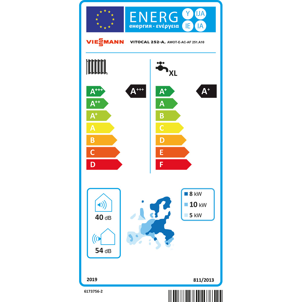 Viessmann Vitocal 252-A AWOT-E-AC-AF 251.A10 Luft/Wasser Wärmepumpe 400V Z022220