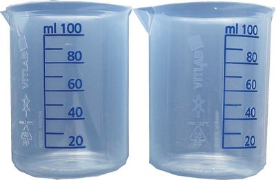 Buderus Messbecher, aus Kunststoff, 100 ml, 2 Stück 7738336137