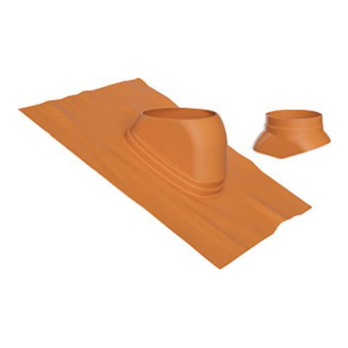 Buderus Dachziegel inkl. Regenkappe, Ø 125 mm, 25 - 45°, rot für geneigte Dächer