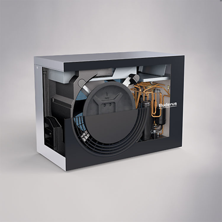 Buderus Luft-Wasser-Wärmepumpe Logatherm WLW-4 MB AR Außeneinheit Monoblock reversibel