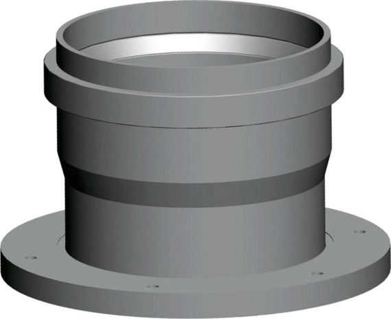Wolf Zuluft-Anschlussstück DN160 für MGK-2, aus Polypropylen bis 120°C 2651327