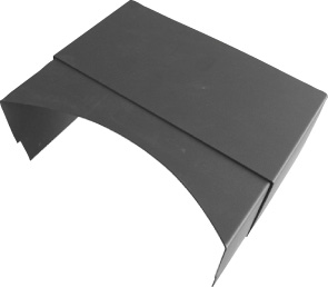 Buderus Wodtke Rohrblende RB1, ( B x H x T) 300 x 128 x 150-290 mm, schwarz 7736603424