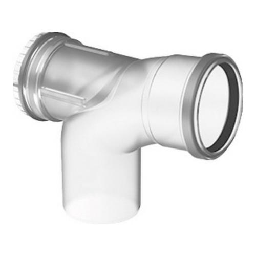 Buderus Bogen mit Prüföffnung, Ø 80 mm, 87° 7738112596