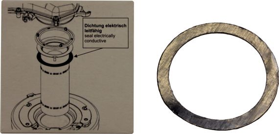 WOLF Graphitdichtung elekrisch leitfähig 79,8x63,6x0,25