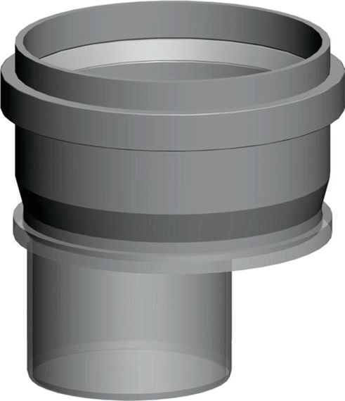 Wolf Erweiterung exzentrisch DN110 auf DN125 aus Polypropylen bis 120°C 2652222