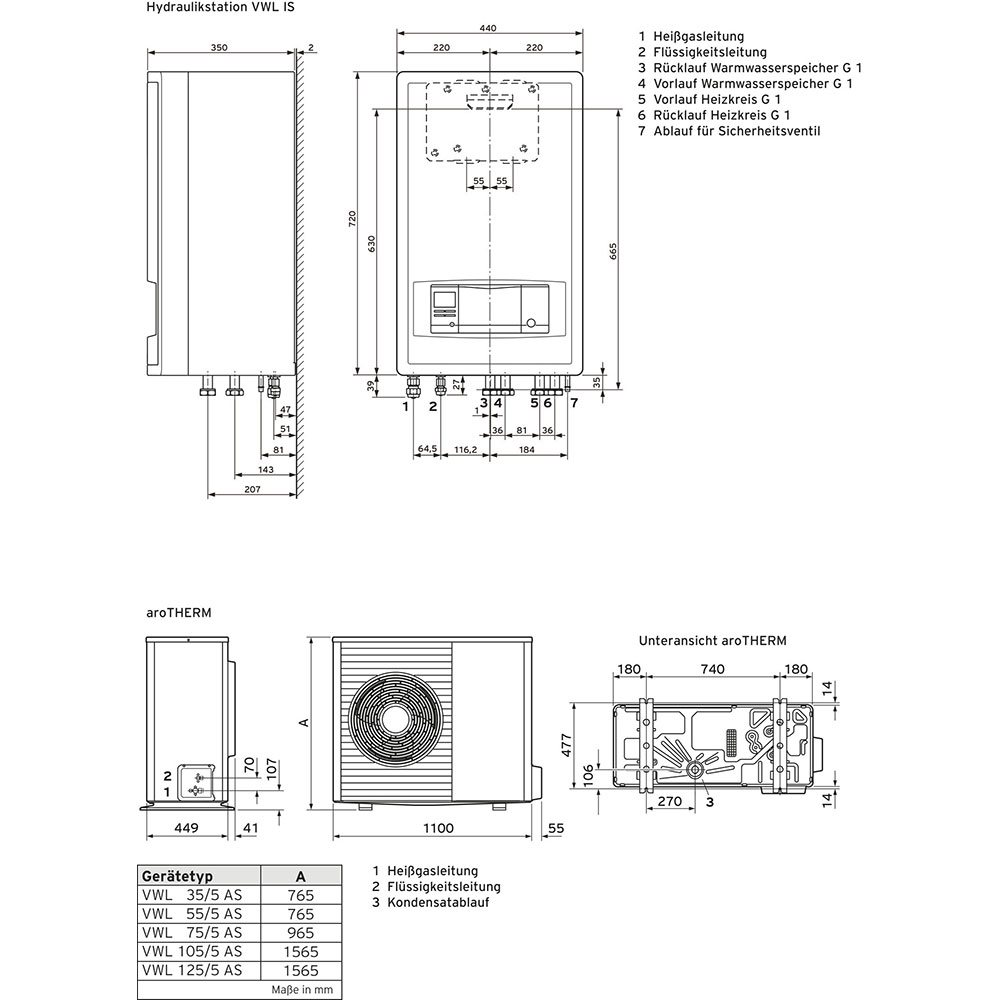 0020273184_04 Vaillant aroTHERM Split VWL 55/5 AS mit Hydraulikstation Luft/Wasser Heizungswärmepumpe