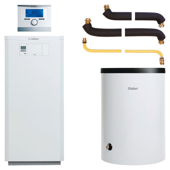Vaillant Paket 2.64/3 ecoVIT VKK 186/5, VRC 700, VIH R 120/6 B - Heizsystem-Paket für Industrie und Gewerbe