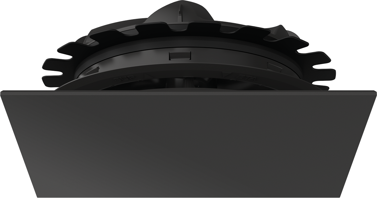 Viessmann Vitoair Zu-/Abluftventil quadratisch, schwarz, 170x170 mm, 60 m³/h, Kunststoff 7055220