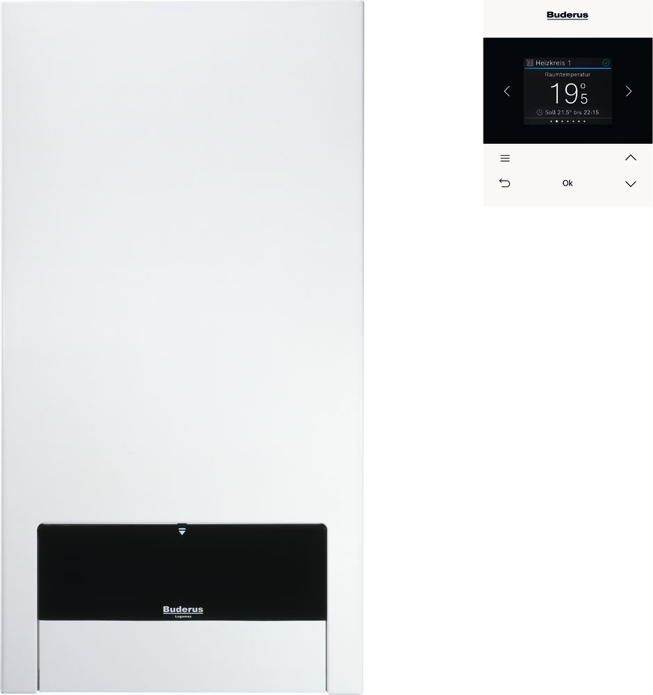 Buderus U154 K 24 kW Heizwert-Kombitherme, ein Heizkreis, RC200, L / LL 7747304258