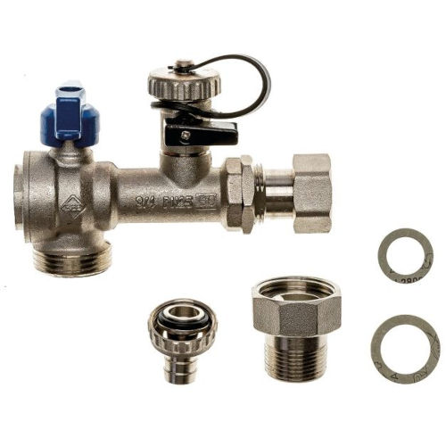 Brötje Kugelhahn f. Rücklauf AEH 1/2" und 3/4"