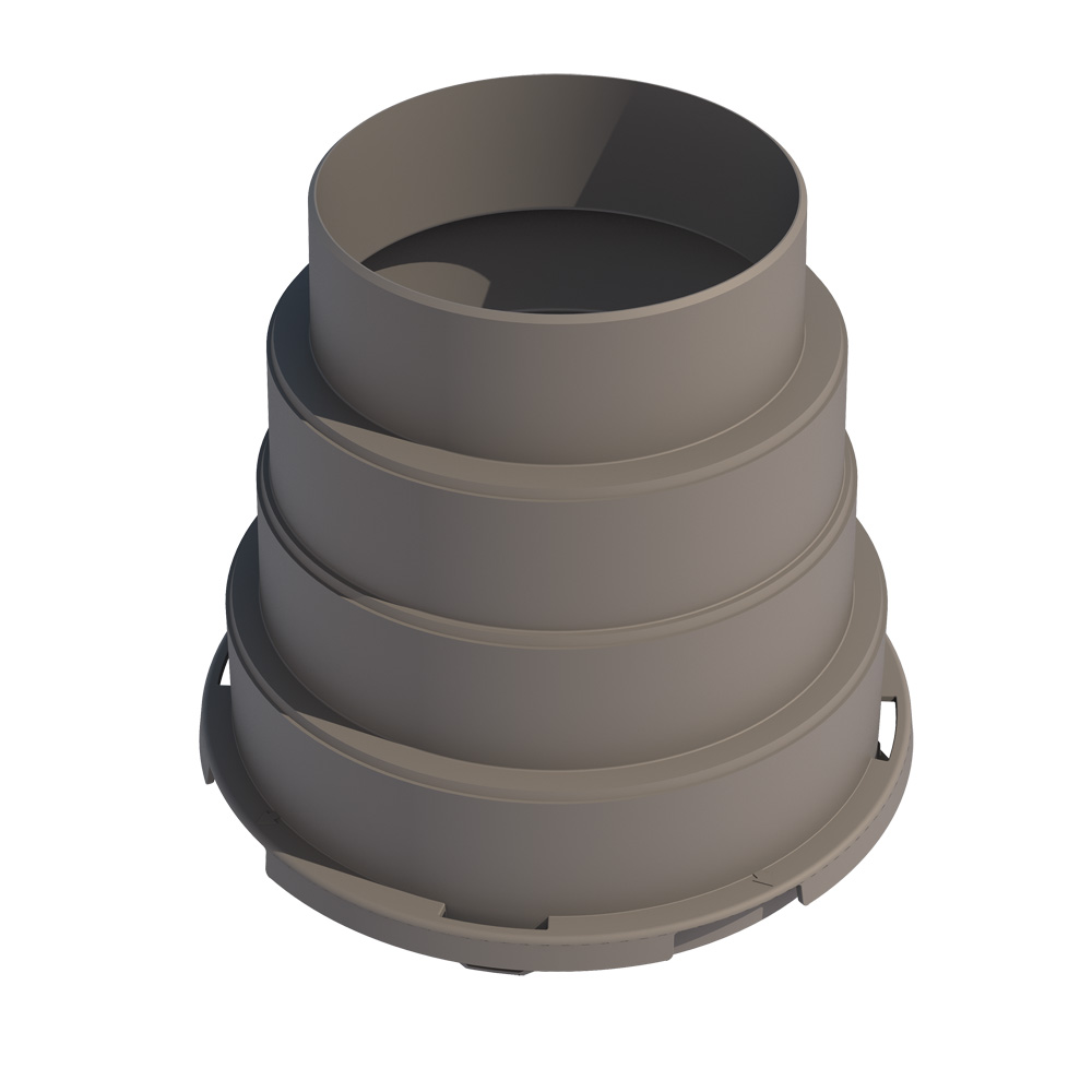 Buderus Anschluss-Adapter, DN 125, DN 160, für Verteilerkasten VK125-1 7738112930