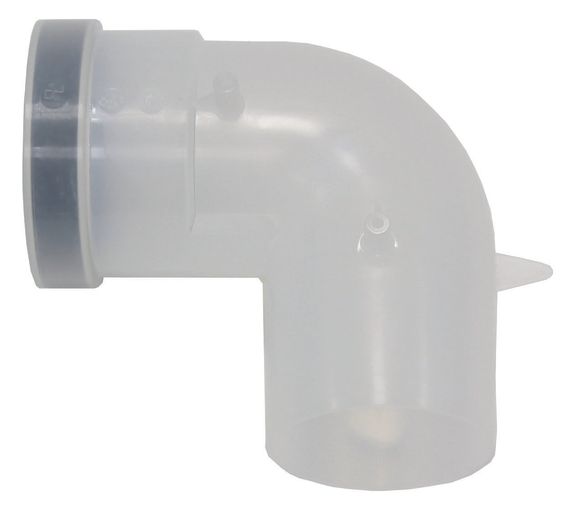 Vaillant Bogen 87° Ø 80 PP 303263, formschlüssiger Abgasbogen für starre Abgasleitungen, DN 80, Polypropylen, Originalzubehör von Vaillant