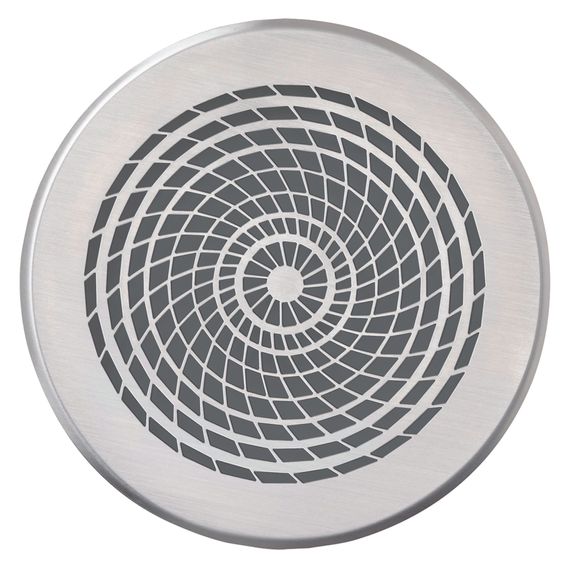 Vaillant Design Abdeckblende rund Ø 125 mm Vortex Edelstahl für Wohnungslüftungsanlagen