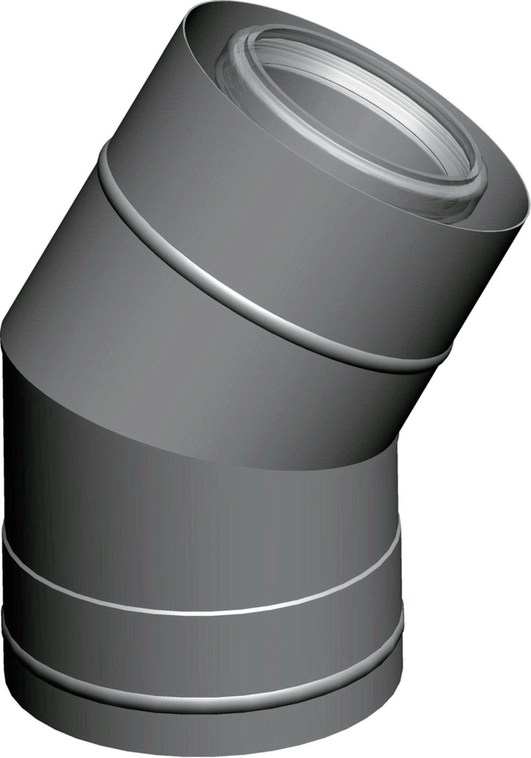 Wolf Bogen konzentrisch 30° für Luft-/Abgasrohr DN110/160, weiß, steckbar 2651760