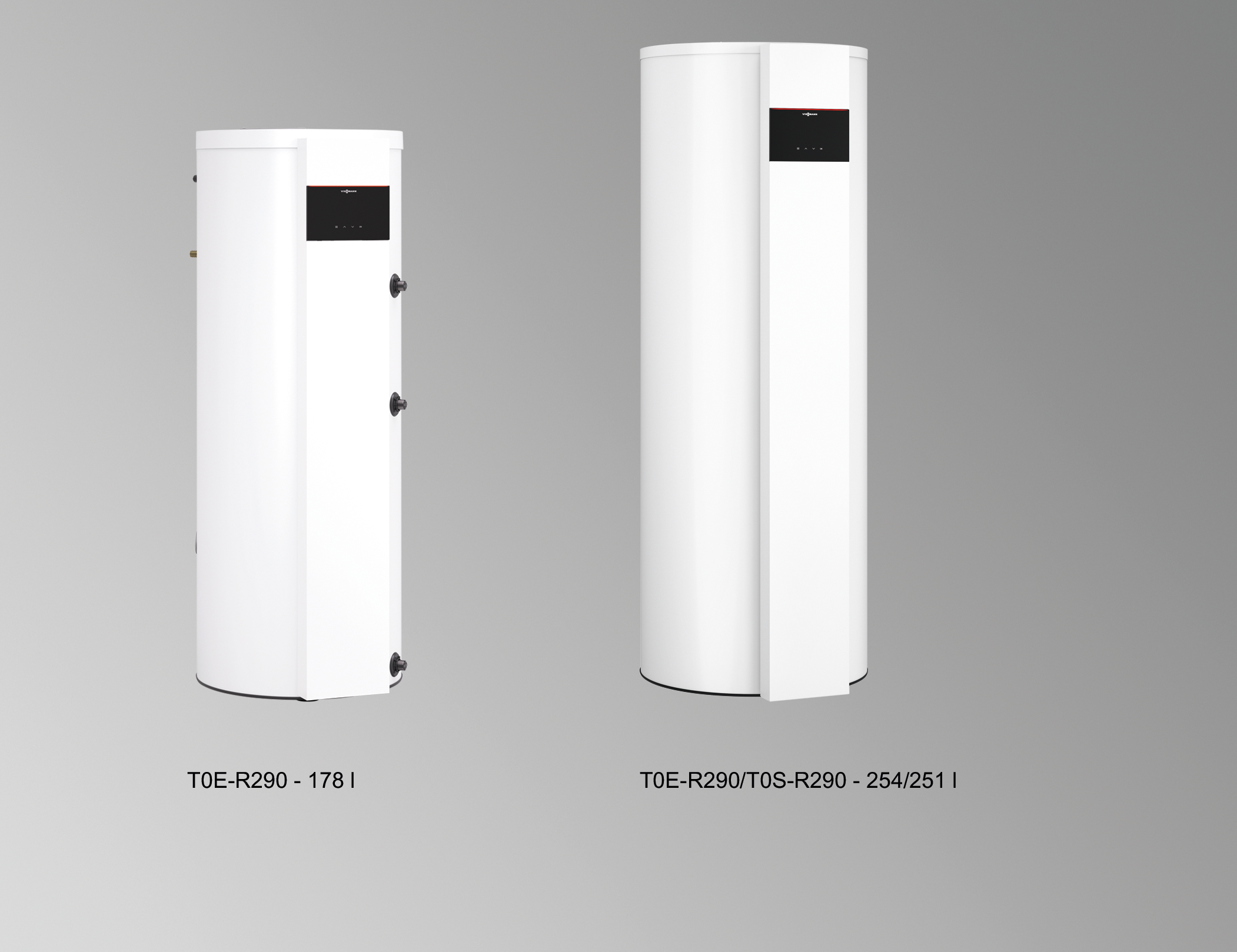 Viessmann Warmwasser-Wärmepumpe Vitocal 060-A, T0E-R290 254l mit Elektro-Heizeinsatz, Außenluft Z028429