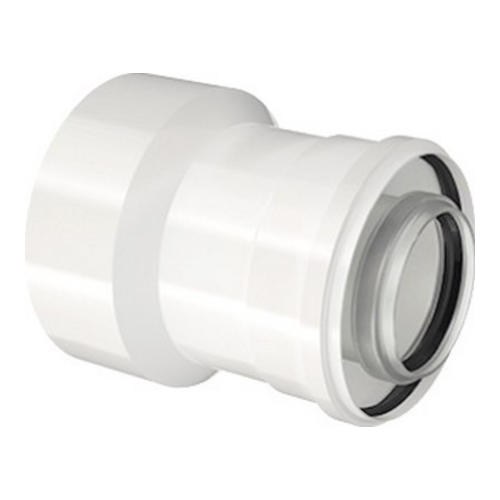 Buderus Konzentrische Reduzierung von DN 80/125 auf DN 60/100, PP/Stahl weiß