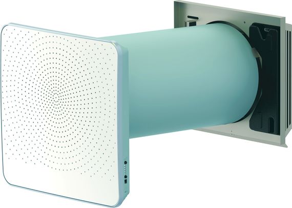 Wolf CWL-D-70, dezentrales Lüftungsgerät mit Wärmerückgewinnung, Edelstahl 2138513