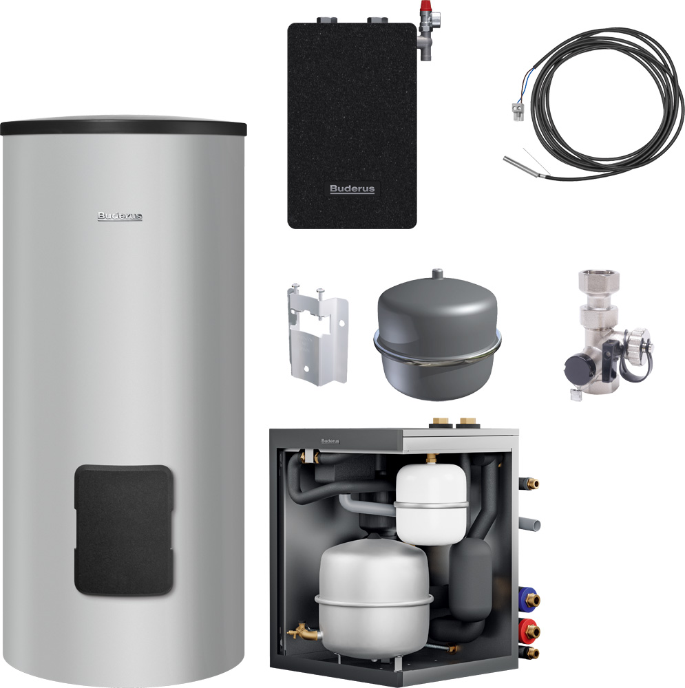 Buderus Hydraulikbox HB120, inkl. Warmwasserspeicher SH180 RS-B, HW-Set HYC25, für GB192i.2 Hybrid 7739622844