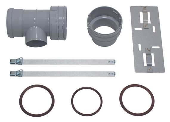 Vaillant T-Stück Ø 100 PP - für Abgasanschluss Ø 80/125 PP 0020016408