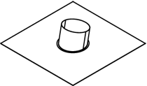 Viessmann Universal Dachpfanne für Dachneigung 20°-50°, DN160 / DN180, schwarz 7501787