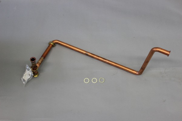 Brötje Vorlaufrohr oben BSW-K 812122, verschiedene Farben, Gewicht 0,764 kg, Brötje