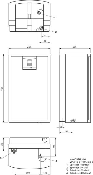 Vaillant Solaranlage 9.501/3, 10,04m² VFK 135/3 VD, allSTOR exclusiv VPS 800/3-7 0010042395