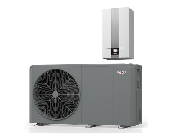Wolf FHA-06/07 Luft/Wasser Wärmepumpe, Monoblock, BM-2, Schlammabscheider 9148032W01
