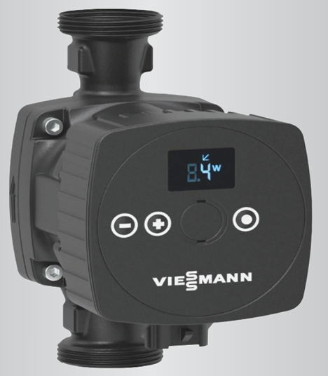Viessmann Vitoset Umwälzpumpe, hocheffiziente Nassläuferpumpe, Typ 25-80, PN10, BL180, hocheffizienter ECM-Synchronmotor, Viessmann