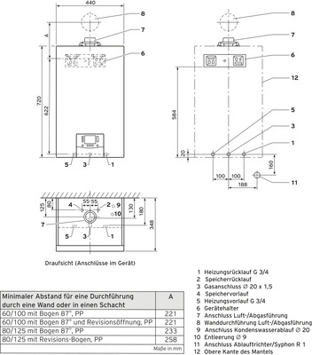 Vaillant Paket 1.181/2 ecoTEC exclusive VC 25 CS/1-7, VIH R 200/6 H, VRC 710 0010040365