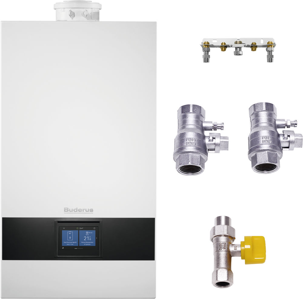 Buderus Gas-Brennwerttherme Logamax plus GB172i.2-25 W H, weiß 7739622502