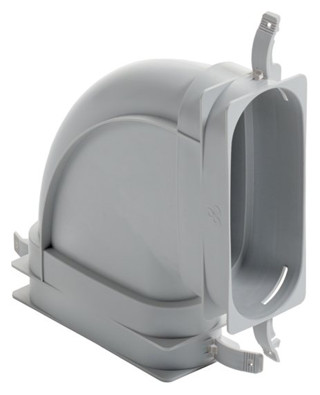 Vaillant Bogen 90° horizontal für Luftschlauch flach 52 x 132 mm 0020180838