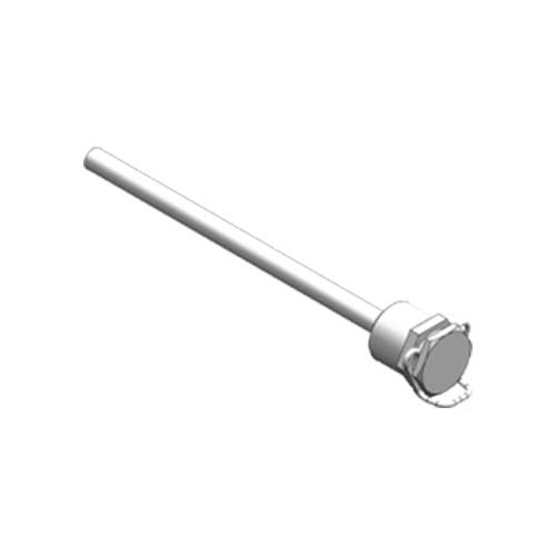 Viessmann Tauchhülse G 1/2 x 100 mm lang, mit Halteklammer 7816035, für Heiz- und Regelungssysteme, Temperaturfühler und Sensoren