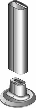 Buderus WE-825 BUD Fußabdeckung für WE-870 BUD, verschiedene Farben, Zubehör für Logatrend Montage-System