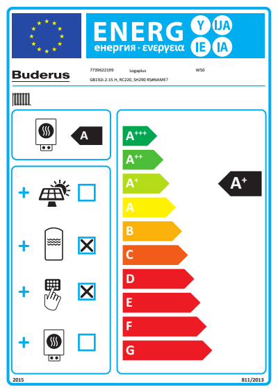 Buderus Gas-Brennwerttherme Logamax plus GB192i.2-15, schwarz, SH290 RS-B, BC400 7739622199