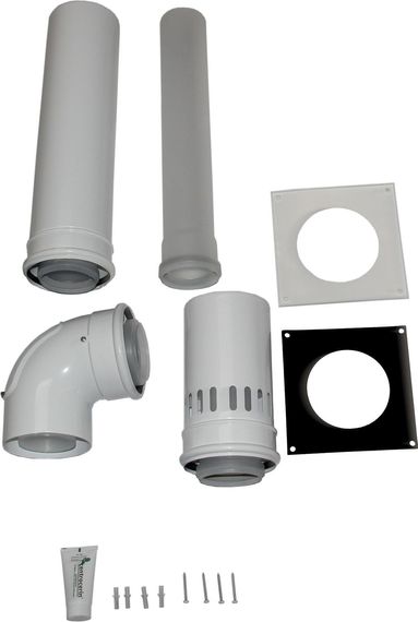 Wolf Anschluss-Set B33 DN80/125 Abgasleitung im Schacht, raumluftabhängig 2651993