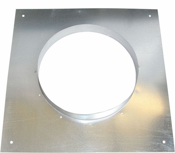 Wolf Kanalanschlussplatte Ø 400 mm für DV-2-450, Stahlblech, verzinkt 2138661