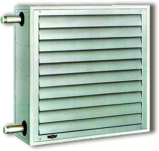 Wolf Luftheizer LH 25, 9kW, 3 x 400V / 50Hz, 6523596, Industrielles Lüftungssystem, Stahlblechgehäuse, Wolf-silber