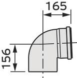 Vaillant Bogen 87° Ø 160 PP 0020095552