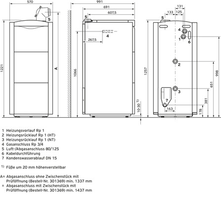 Vaillant Paket 2.13/6 ecoVIT exclusiv VKK 226/4, VRC 700, VIH S 300/3 MR, E/H 0010029821