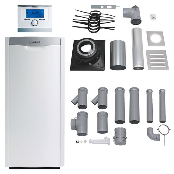 Vaillant Paket 3.46/5 2x icoVIT exclusiv VKO 256/3-7, VRC 700, Abgas 0010029866