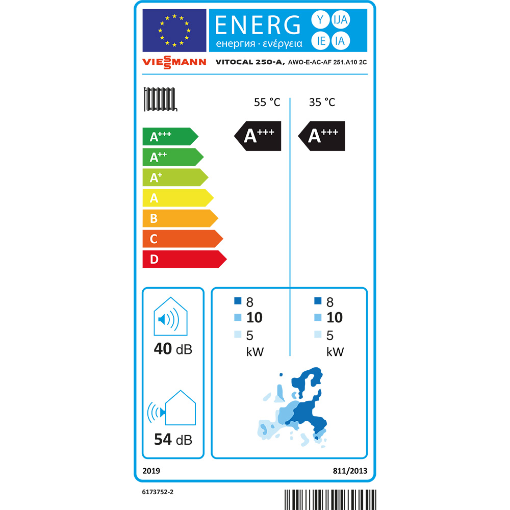 Viessmann Vitocal 250-A AWO-E-AC-AF 251.A10 2C Luft/Wasser Wärmepumpe 230V Z022780