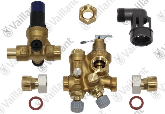 VAILLANT Sicherheitsgruppe bis 200 l Inhalt, mit Druckminderer, bis 16 bar Netzdruck 000661