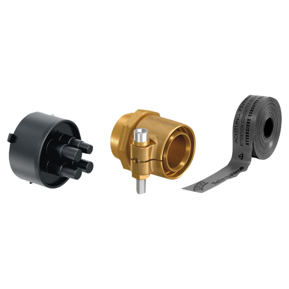 Buderus Zubehör-Set GWP 32, AD 175 mm, R 1 1/4, DN 32, komplettes Montage- und Anschluss-Set für professionelle Rohrinstallationen