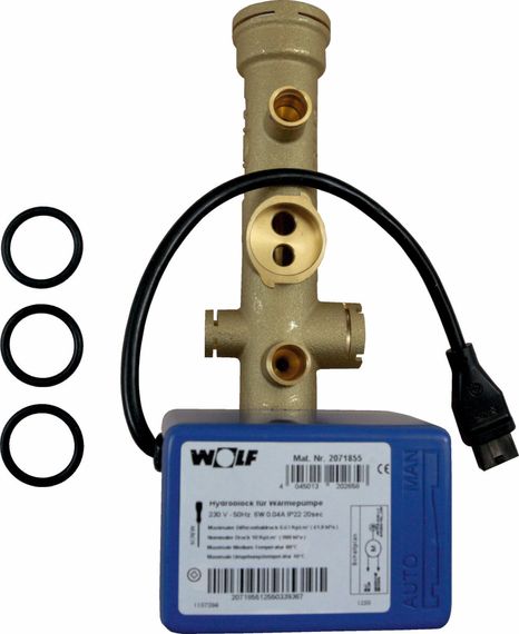 WOLF ET Hydroblock inkl. 3 Wege Ventil für BWL-1S, PG56