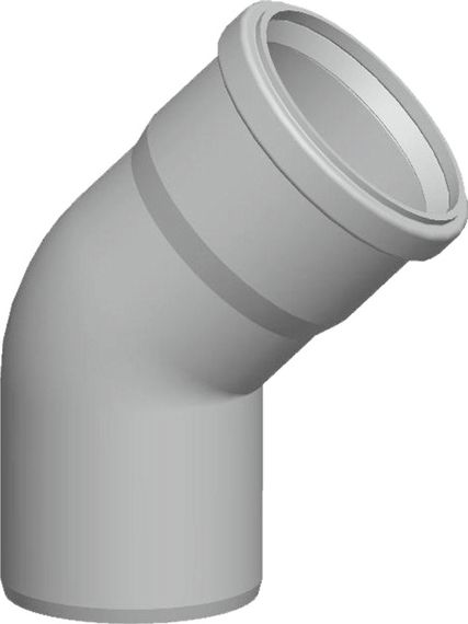 Wolf Abgasrohrbogen 45°, DN80, aus Polypropylen bis 120°C 2651507