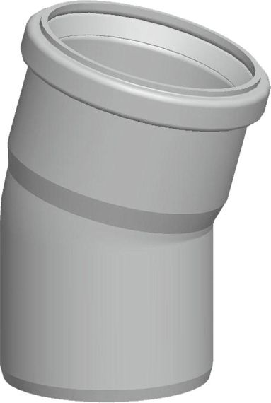 Wolf Abgasrohrbogen 15°, DN80, aus Polypropylen bis 120°C 2651505