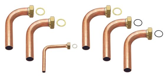 Vaillant Installations-Set 90° für flexoTHERM 0020212716, speziell für Heizungs- und Soleleitungen, 90°-Rohrbögen