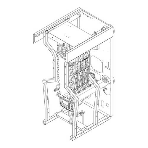 Buderus Kesselblock CLA-1 4 Kesselglieder 8738804583