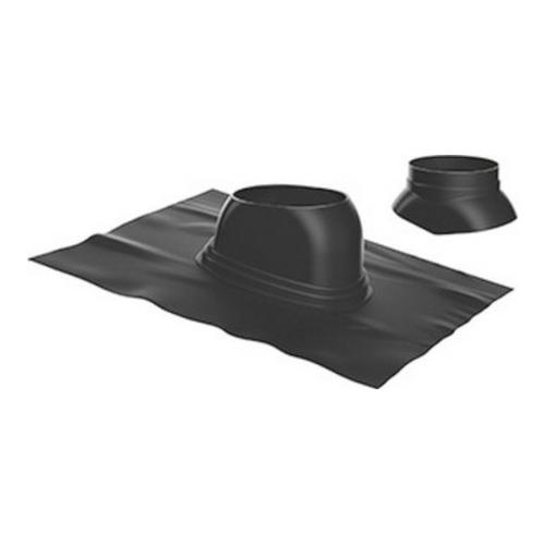 Buderus Dachziegel inkl. Regenkappe, Ø 125 mm, 5 - 25°, schwarz